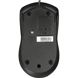 Мышь компьютерная RAPOO проводная N1200, цвет - черный