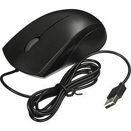 Мышь компьютерная RAPOO проводная N1200, цвет - черный