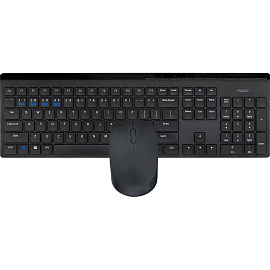 Набор клавиатура+мышь RAPOO беспроводная 8110M, цвет - черный
