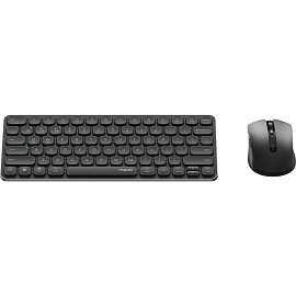Набор клавиатура+мышь RAPOO беспроводная 9050S, цв. Dark Grey