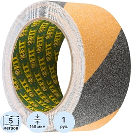 Лента FIT противоскользящая 50мм х 5м желто-черная