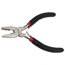 Плоскогубцы мини 120мм никел., авторазжим, обливные рукоятки REXANT 12-4601