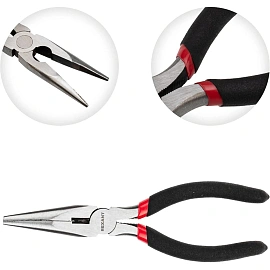 Тонкогубцы 180мм, обливные рукоятки REXANT 12-4618-1