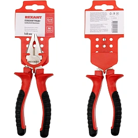 Плоскогубцы комб. 160мм никел., двухкомпонентные рукоятки REXANT 12-4611