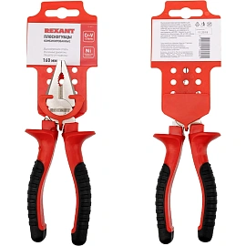 Плоскогубцы комб. 160мм никел., двухкомпонентные рукоятки REXANT 12-4611