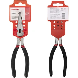 Тонкогубцы 200мм, обливные рукоятки REXANT 12-4619-1