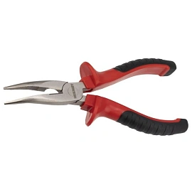 Тонкогубцы изогнутые 160мм никел., двухкомпонентные рукоятки REXANT 12-4620