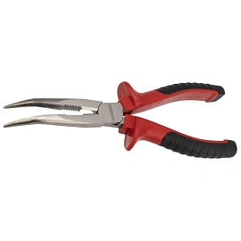 Тонкогубцы изогнутые 200мм никел., двухкомпонентные рукоятки REXANT 12-4621