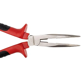 Тонкогубцы изогнутые 200мм никел., двухкомпонентные рукоятки REXANT 12-4621