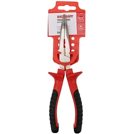 Тонкогубцы изогнутые 200мм никел., двухкомпонентные рукоятки REXANT 12-4621