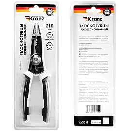 Плоскогубцы профессиональные многофункциональные 200мм KRANZ KR-12-4655-5