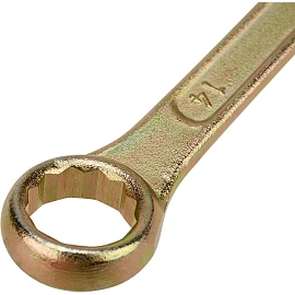 Ключ комбинированный 14мм, желтый цинк REXANT 12-5809-2