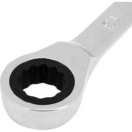 Ключ комбинированный трещоточный 13мм, CrV, зеркальн. хром REXANT 12-5808-1