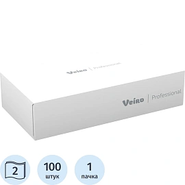 Салфетки косметические Veiro Professional 2-слойные (1 пачка по 100 штук)
