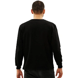 Толстовка 100% хб (240г) без капюшона, цв.черный, размер XL