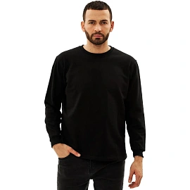 Толстовка 100% хб (240г) без капюшона, цв.черный, размер XXL