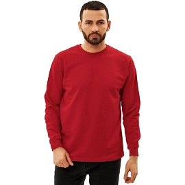 Толстовка 100% хб (240г) без капюшона, цв.красный, размер XL