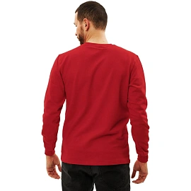 Толстовка 100% хб (240г) без капюшона, цв.красный, размер XXXL