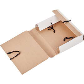 Папка архивная на 4-х завязках Attache А4 80 мм крафт-бумага/коленкор до 600 листов