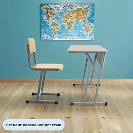 Стул ученический MET_Комус Мебель 6р.г.серый НОВ