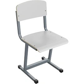Стул ученический MET_Комус Мебель 6р.г. белый/серый НОВ