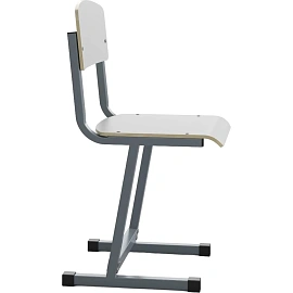 Стул ученический MET_Комус Мебель 6р.г. белый/серый НОВ