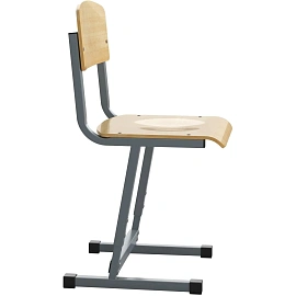 Стул ученический MET_Комус Мебель 3-5р.г.серый НОВ