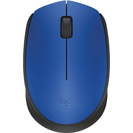 Мышь компьютерная Logitech беспров.M171 blue (USB, 1000dpi) (910-004640)