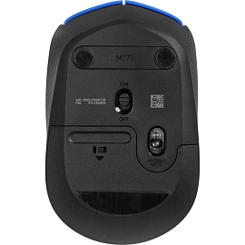 Мышь компьютерная Logitech беспров.M171 blue (USB, 1000dpi) (910-004640)