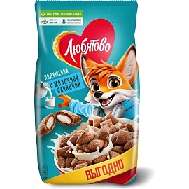 Подушечки Любятово с молочной начинкой, 500г