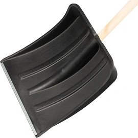 Лопата для уборки снега пластик/ковш 380x385x1420мм деревян/черенок_6157453