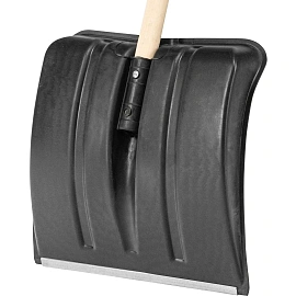 Лопата для уборки снега пластик/ковш 380x385x1420мм деревян/черенок_6157453