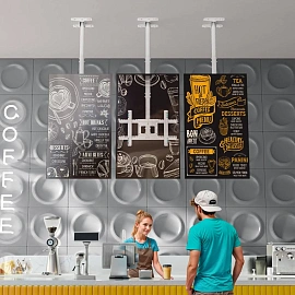 Кронштейн Onkron для телевизора 32-80 потолочный белый N1L