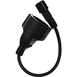 Кабель Vcom C14 - евро (Sсhuko) 0.15 метра (CE002-CU0.75-0.15M)