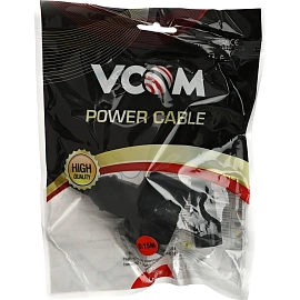 Кабель Vcom C14 - евро (Sсhuko) 0.15 метра (CE002-CU0.75-0.15M)