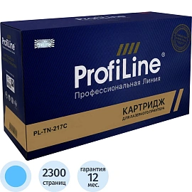 Тонер-картридж Profiline TN-217C PL-TN-217C для Brother голубой совместимый