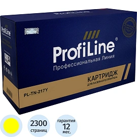 Тонер-картридж Profiline TN-217Y PL-TN-217Y для Brother жёлтый совместимый
