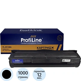 Картридж лазерный Profiline W1106A чер. для HP 107a/MFP 135a