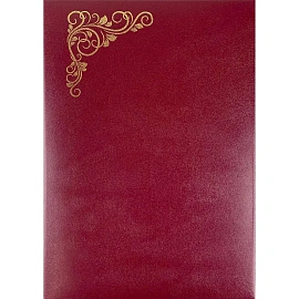 Папка Адресная б/в бордо 15А001 Виньетка/10/ 15А001_б