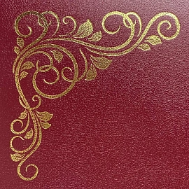 Папка Адресная б/в бордо 15А001 Виньетка/10/ 15А001_б