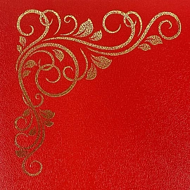 Папка Адресная б/в красная 15А001 Виньетка/10/ 15А001_к