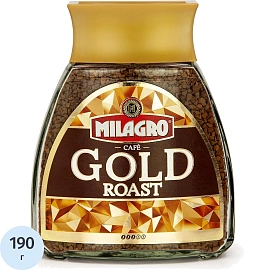 Кофе Milagro Gold Roast растворимый, стеклянная банка, 190г