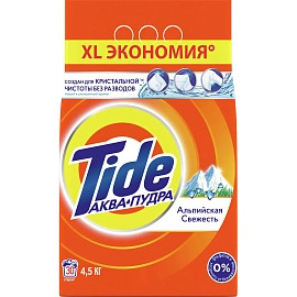 Порошок стиральный Tide Альпийская свежесть Автомат 30 стирок 4,5кг