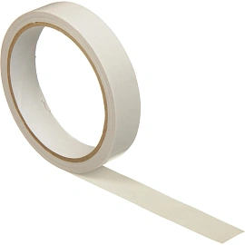 Клейкая лента двухсторонняя на бумажной основе 19 мм 10 м