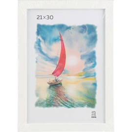 Рамка А4 (21х30) МДФ FRAME 21х30 PS, белая