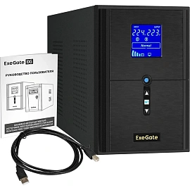 ИБП ExeGate SineTower SN-2000 USB лин.инт. 2000ВА/1600Вт(EX295983RUS)