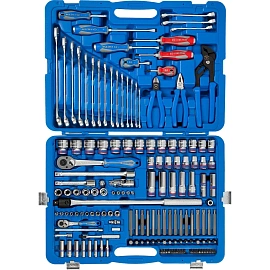 Набор инструментов 153 пр, универс,+ фонарь налоб. KING TONY P7553MR03