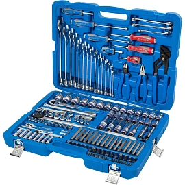 Набор инструментов 153 пр, универс,+ фонарь налоб. KING TONY P7553MR03