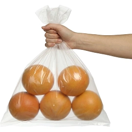 Пакет фасовочный ПВД 40х50 20 мкм прозрачный пласт, 100 шт./уп