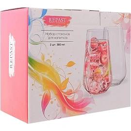 Набор стаканов для напитков 380 мл (высокий) 2 шт,68114